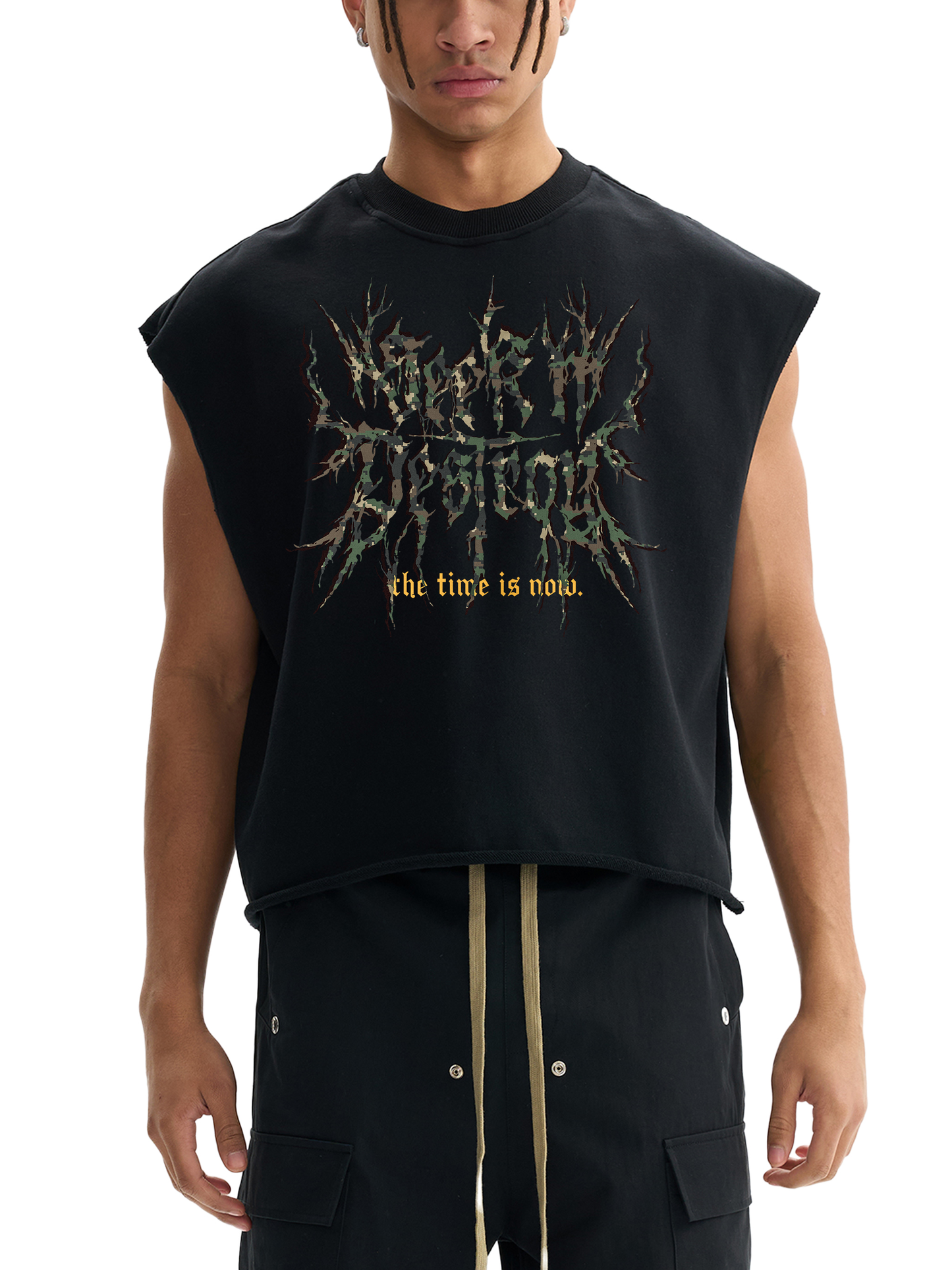 Seek N Destroy 'Metal AF' Crop Tank