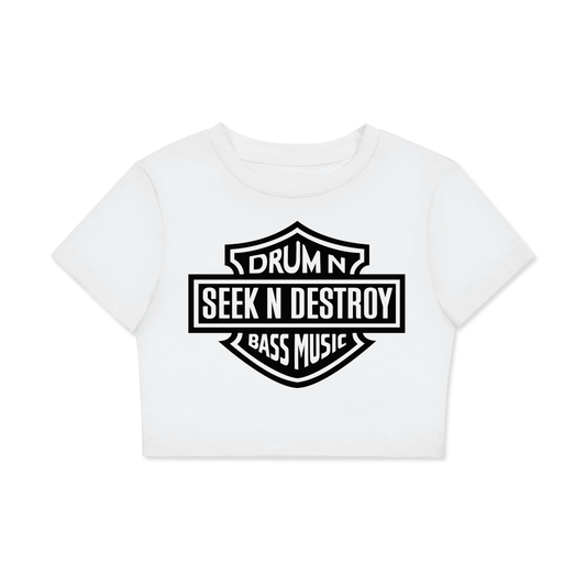Seek N Destroy 'Drum N Bass Music' White Crop